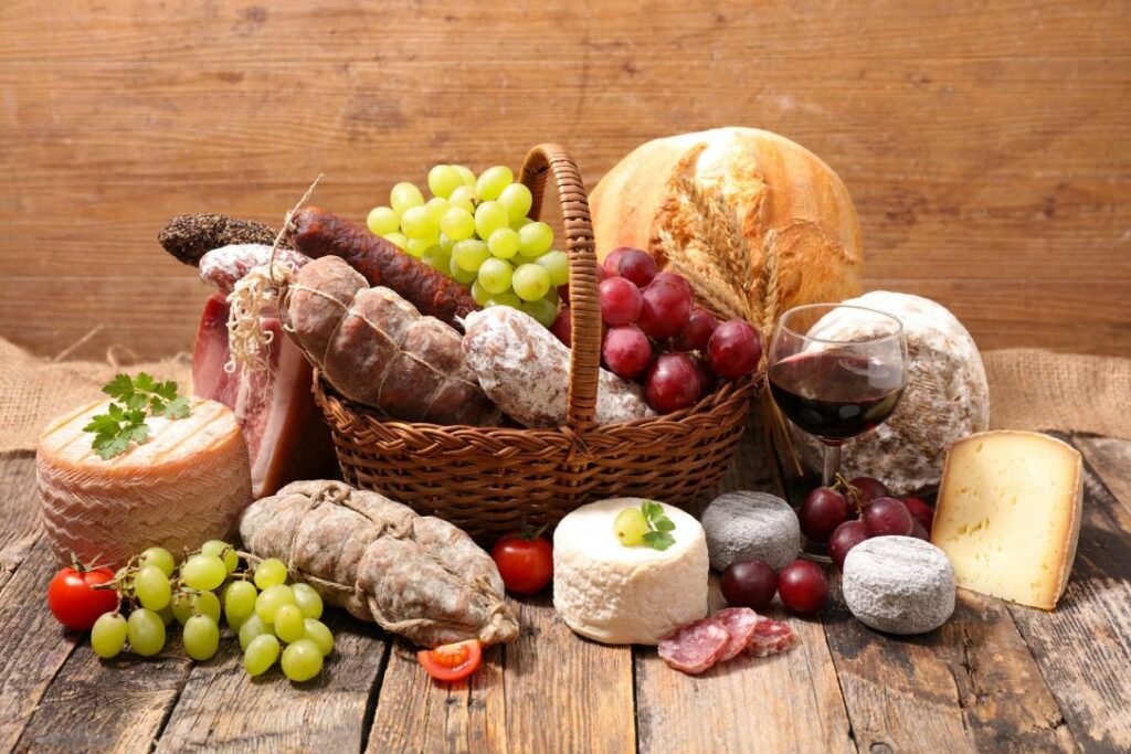 Cured meats gift baskets